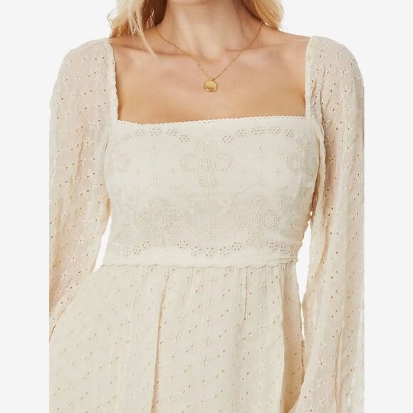 FREE PEOPLE Malina Maxi Dress in Ivory NWT/IN Bag Size S - Picture 3 of 14